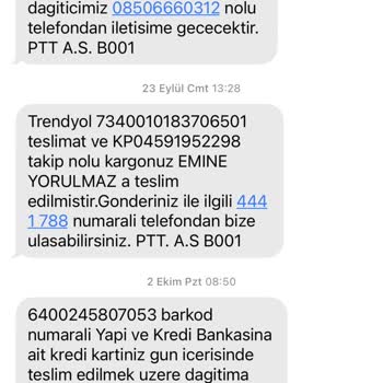 PTT Kargo Tarafından Dağıtıma Çıkan Kartım Teslim Edilmiyor