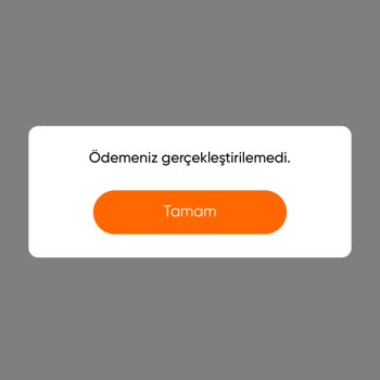 Pişir Uygulaması Sipariş Hatası