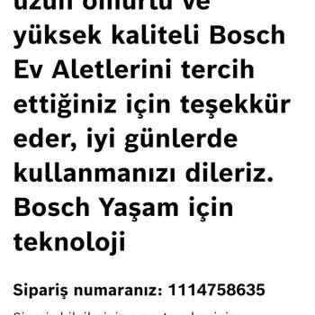 Bosch Hala Teslim Edilmemesi