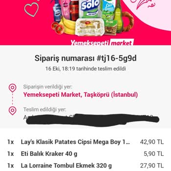 Yemeksepeti Market Yemeksepeti Bozuk Ürünler Ve Donuk Ürünler