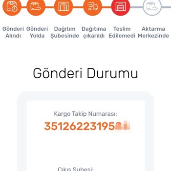 İlbay Çini Takı Kargo 1 Hafta Transferde Görünüp Geri İade Gitti.