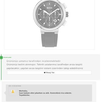 Saat & Saat Tamir İçin Gönderilen Saat Kargoda Kaybedildi