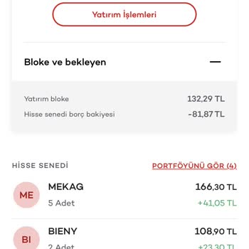 Akbank Yatırım Hesabımda Bloke