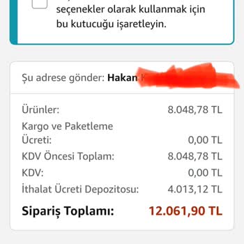 Amazon Tarafından Fazla Para