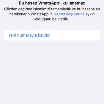 WhatsApp Sorunu Hk