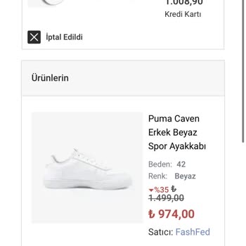 Fashfed Ürün İptali Ve Saçmalıkları