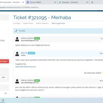 Serverkurma.com Kimsenin İlgilenmemesi Boşuna Zaman Kaybı