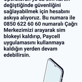 Paycell Operatör Değişikliği Nedeniyle Sorunlar