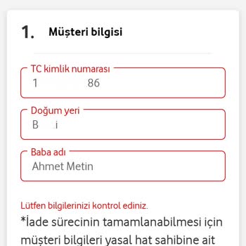 Vodafone 47,30 TL Bakiyemi İade Etmiyor