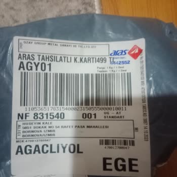 Aras Kargo Ödeme Makbuzu Ve Teslim Tutanağı İmzalanması