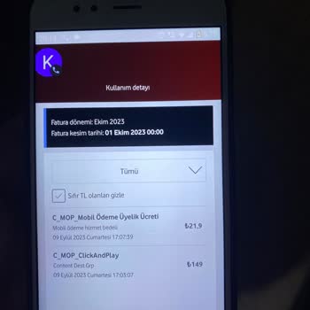 Vodafone Faturada C_Mob Sorunu