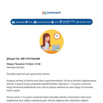 ÇiçekSepeti 3 Gün Sonra Teslim Edilebilen Alakasız Çiçek