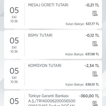 Ziraat Bankası Ziraat Mesaj Ücreti