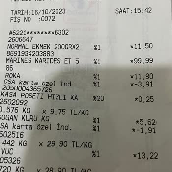 Carrefour SA Bağırsakları Temizlenmemiş Karides İhmal