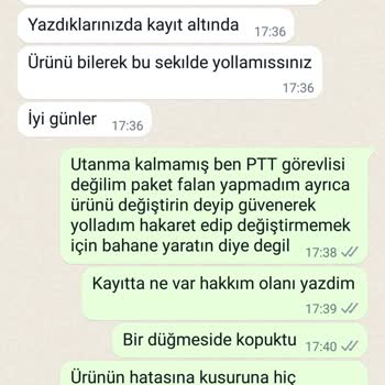 PTT Kargo Müq Mağazası Müşteriye Davranış Ve Üslup Sorunu