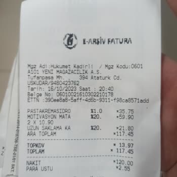 A101 Kasa Da Etiket Farkı