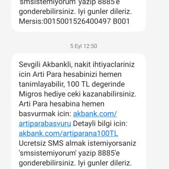 Akbank Verilmeyen Chipler, İadeler, Migros Hediye Çekleri