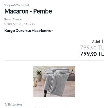 Yataş Bedding Gelmeyen Siparişim