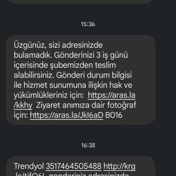 Aras Kargo Tarafından Yaşanan Mağduriyet