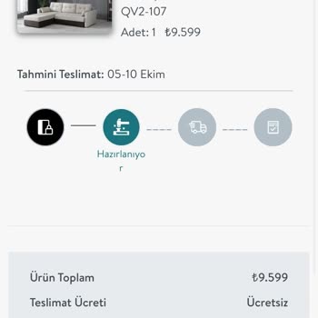 Vivense Ürünüm Teslim Edilmedi