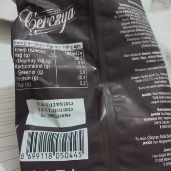 Çerezya Kuruyemisin Kokusu Ve Bayat Olması