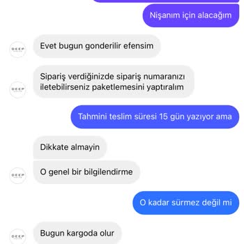 Deep Atelier Kargoya Verildiğini Söylüyorlar Ama Takip Numarası Atmıyorlar