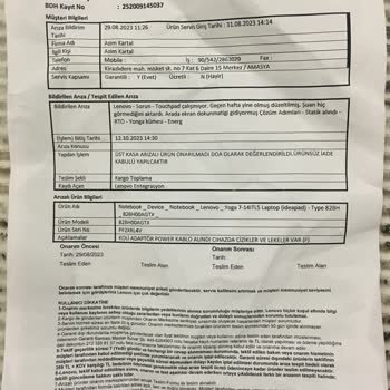 Lenovo Bilgisayar Lenovo Hayal Kırıklığı