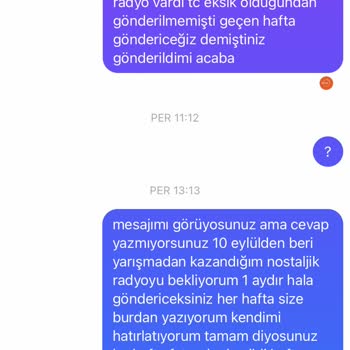 TRT FM Kazandığım Nostaljik Radyomu Göndermedi