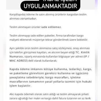 Ellayaz Butik Sayfasından Şikayetçiyim