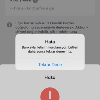 Kartınız Akbank Şifresi Almak İçin Uygun Değildir