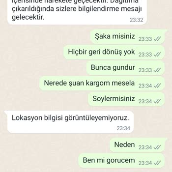 Sendeo 14 Gündür Kayıp Kargom