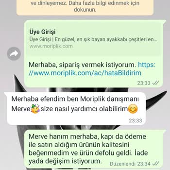Moriplik Satın Alınan Ürün Ve Müşteri Memnuniyeti