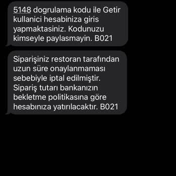 Domino's Pizza Sipariş Onayının Kabul Edilmemesi