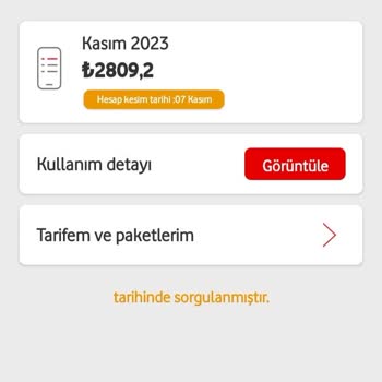 Vodafone Gereksiz Yere Tarafıma Çıkarılan Fatura