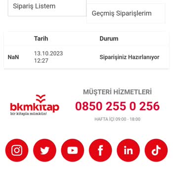 Bkmkitap BKM Den Kitap Aldım. Sipariş Hala Hazırlanıyor Deniliyor.