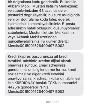Akbanklı Olmadığım Halde Mesaj