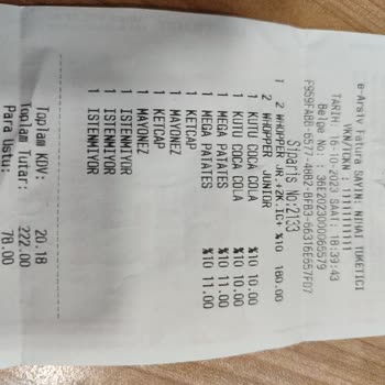 Burger King Yanlış Ürün Fazla Ücret