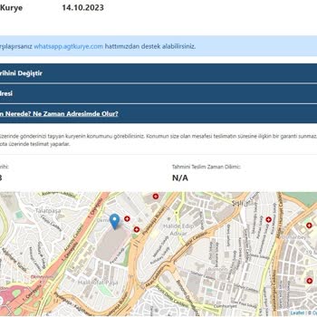 AGT Kurye (aynigunteslim.com) Banka Ve Kredi Kartım Alıkonuldu