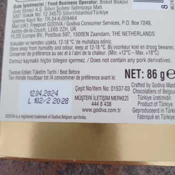 Godiva Çikolatanın Beyazlaması Ve Un Gibi Dağılması