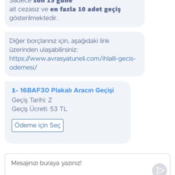 Avrasya Tüneli İhlali Geçiş Hatası