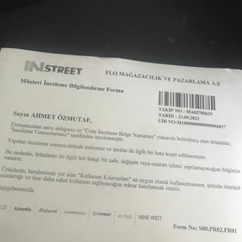 In Street Mağazası Sattığı Ürünün Arkasında Durmuyor