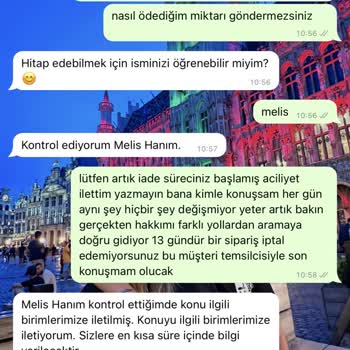 Yves Rocher Siparişim 13 Gündür İade Edilmiyor