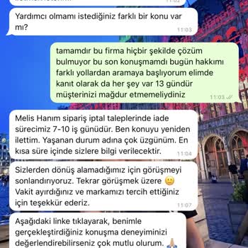 Yves Rocher Siparişim 13 Gündür İade Edilmiyor
