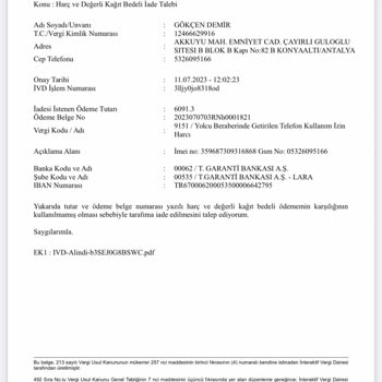 BTK (Bilgi Teknolojileri ve İletişim Kurumu) Telefon Kayıt Ücreti İadesi