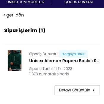 Only Trend Wear Sipariş Kargolanmadı 1 Hafta Oldu