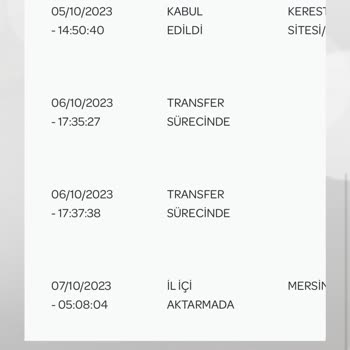 PTT Kargo İl İçi Aktarma Sorunu