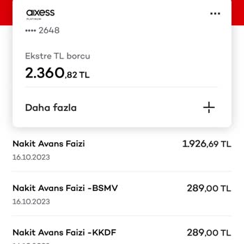Akbank Nakit Avans Ekstra Faiz Yansıtması