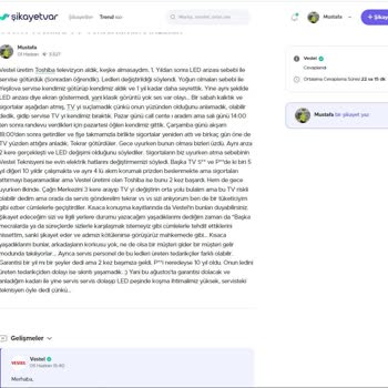 Vestel Toshiba TV Tekrarlanan Arızaları (2. Bölüm)