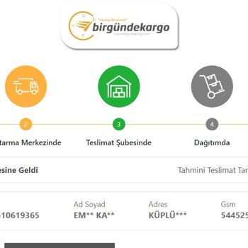 Bir Günde Kargo Teslim Edilmeyen Kargo
