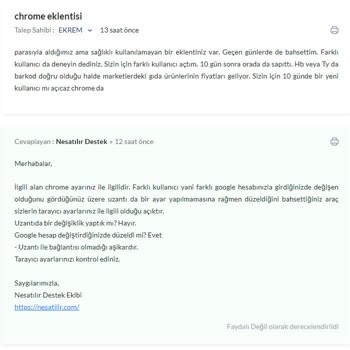 Ne Satılır Chrome Bağlantısı Devamlı Bozuluyor